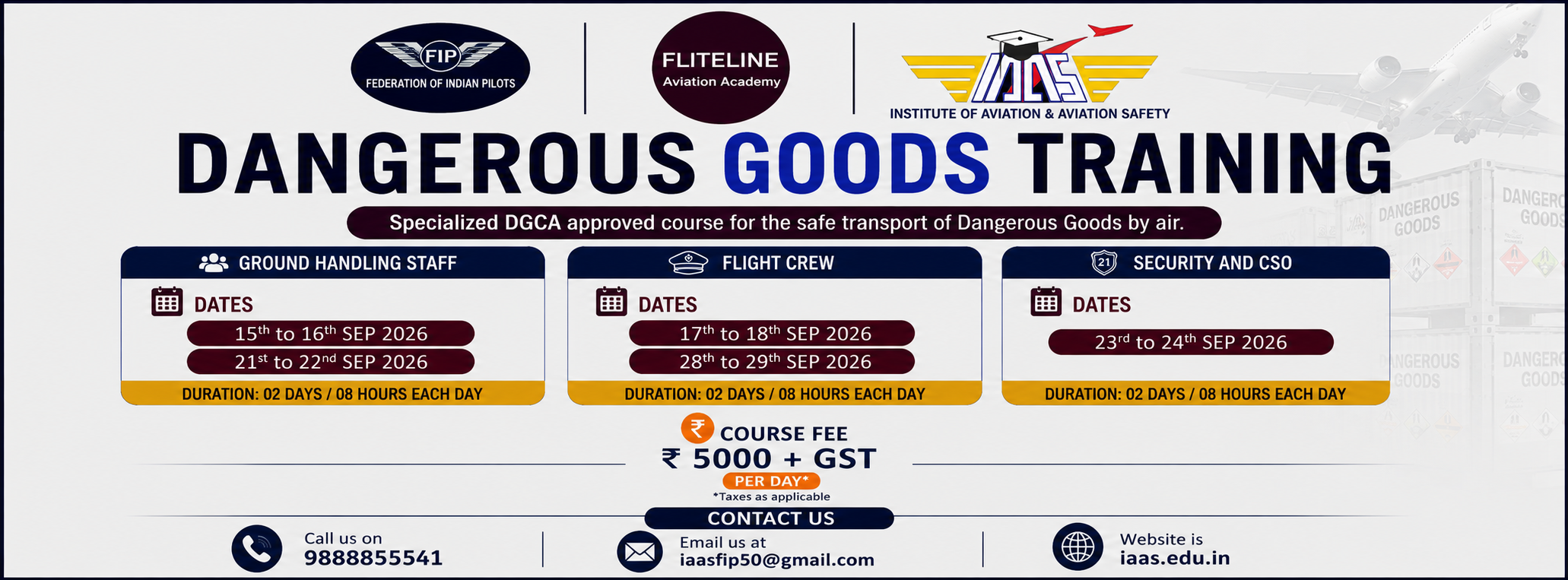 Dangerous Goods Regulations (DGR) Initial & Refresher