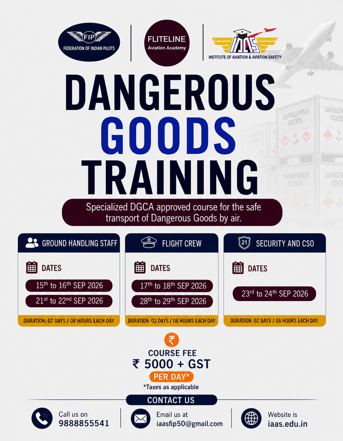 Dangerous Goods Regulations (DGR) Initial & Refresher