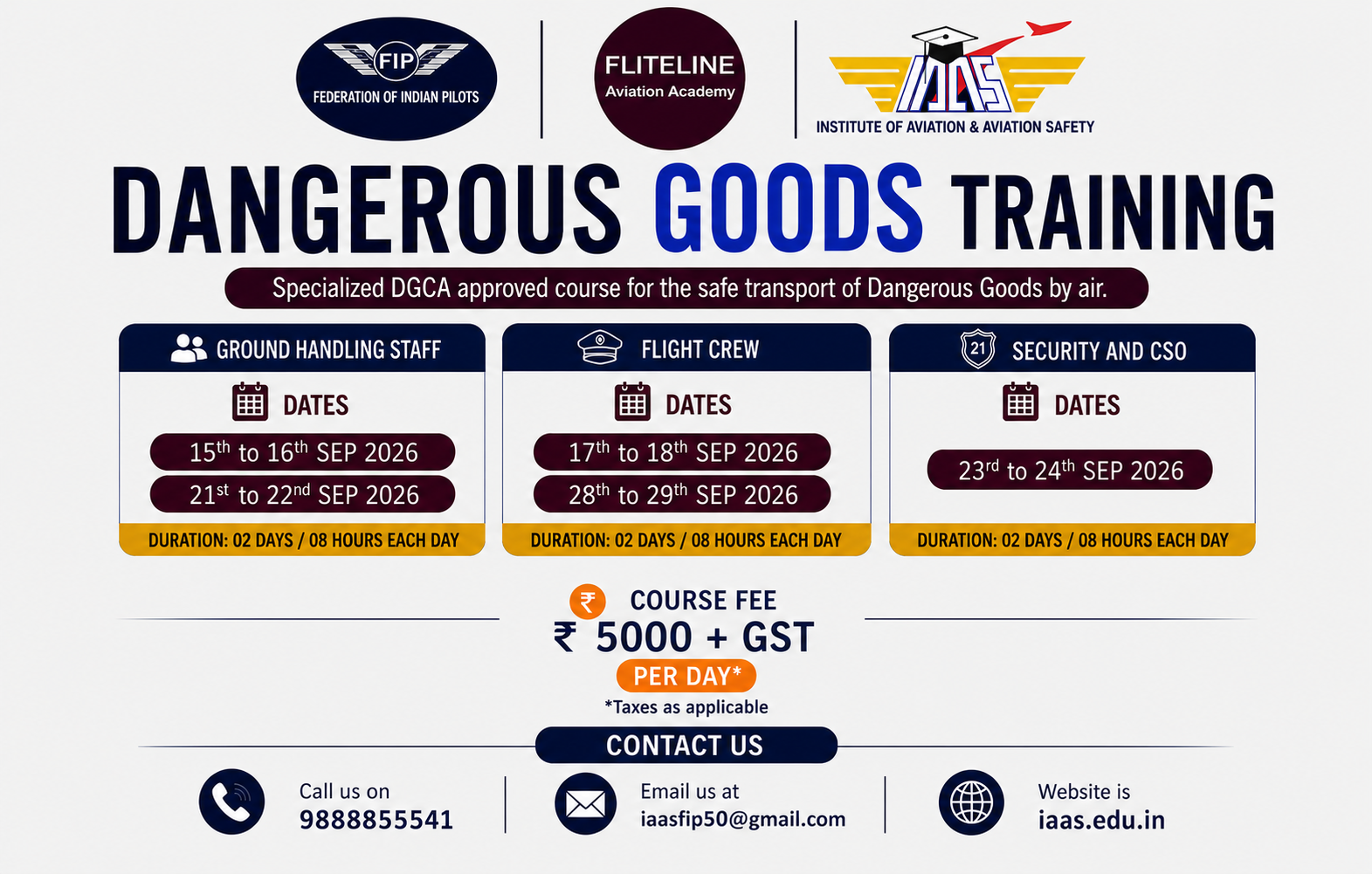 Dangerous Goods Training-Fliteline Avaition